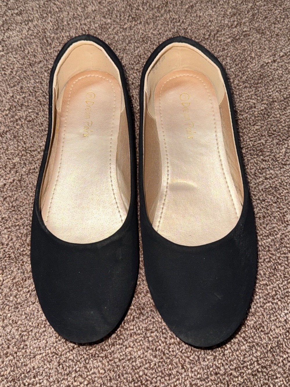 Dream Pairs Kids Black Classic Ballet Flats